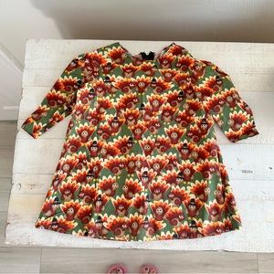 Thanksgiving Turkey Handmade dress for baby sz: 3-6M